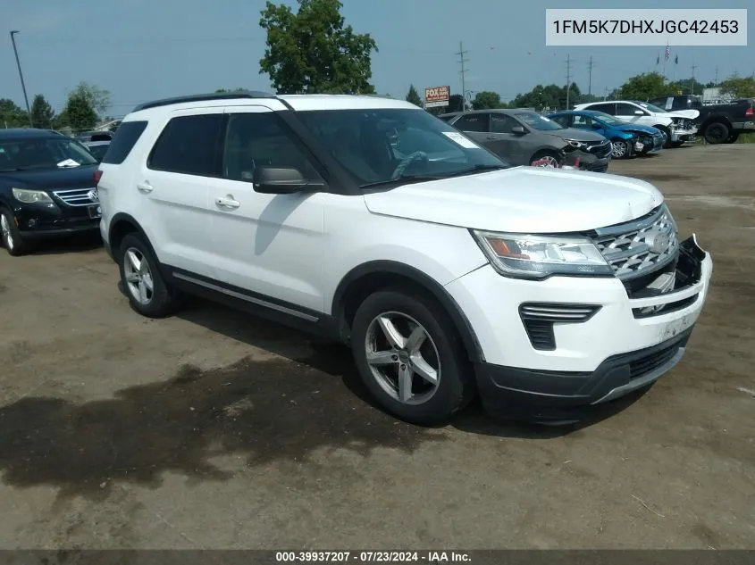 1FM5K7DHXJGC42453 2018 Ford Explorer Xlt