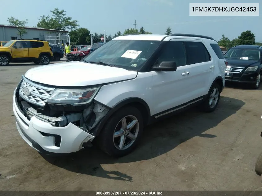 1FM5K7DHXJGC42453 2018 Ford Explorer Xlt