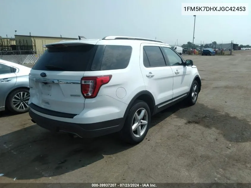 1FM5K7DHXJGC42453 2018 Ford Explorer Xlt