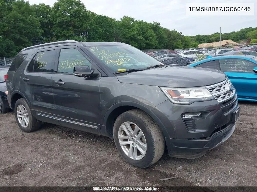 2018 Ford Explorer Xlt VIN: 1FM5K8D87JGC60446 Lot: 40177497