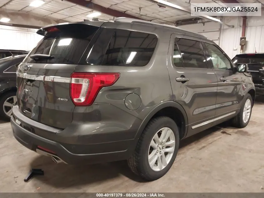 2018 Ford Explorer Xlt VIN: 1FM5K8D8XJGA25524 Lot: 40197379