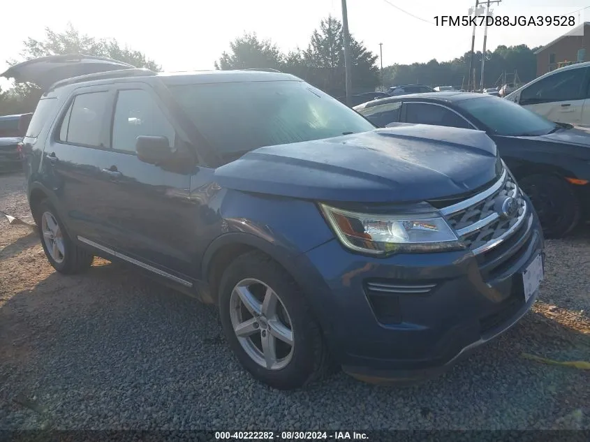 2018 Ford Explorer Xlt VIN: 1FM5K7D88JGA39528 Lot: 40222282