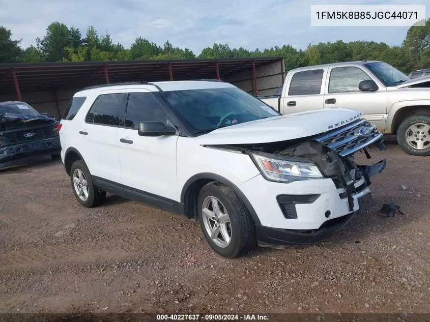 2018 Ford Explorer VIN: 1FM5K8B85JGC44071 Lot: 40227637