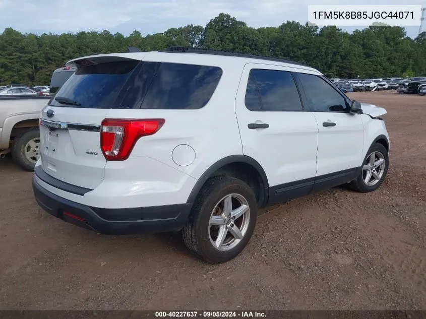 2018 Ford Explorer VIN: 1FM5K8B85JGC44071 Lot: 40227637