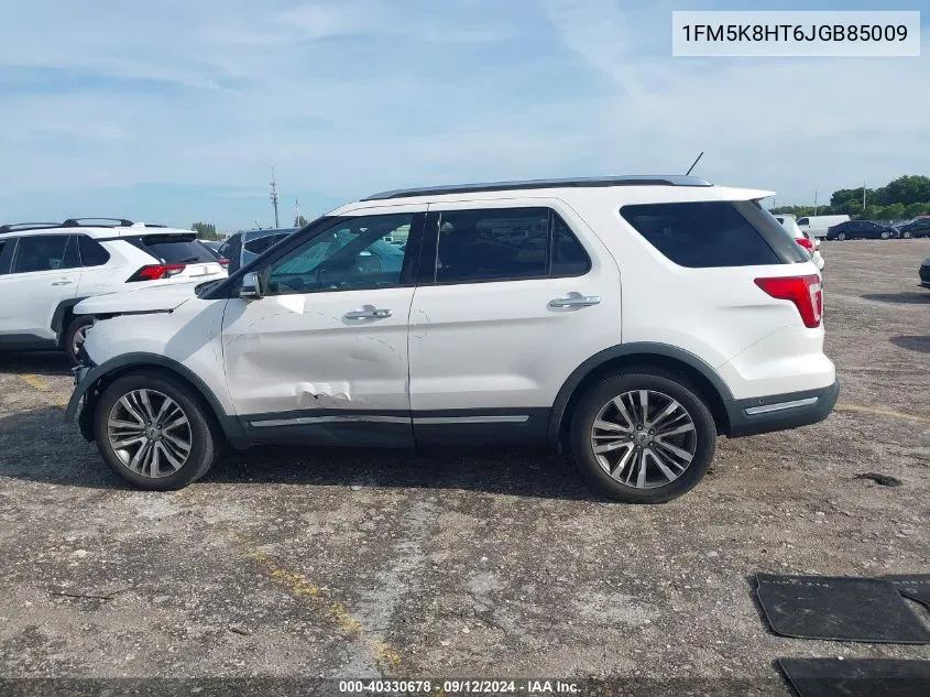 2018 Ford Explorer Platinum VIN: 1FM5K8HT6JGB85009 Lot: 40330678