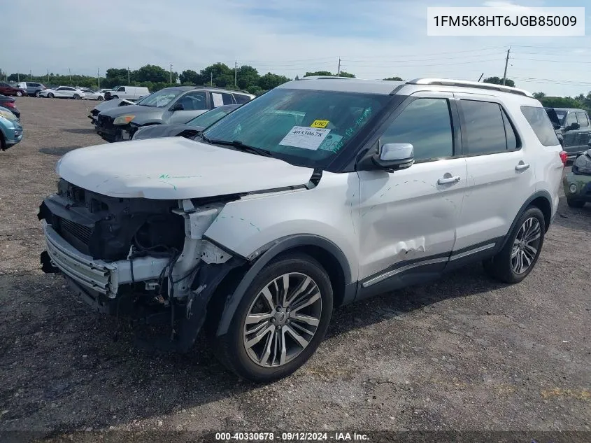 2018 Ford Explorer Platinum VIN: 1FM5K8HT6JGB85009 Lot: 40330678