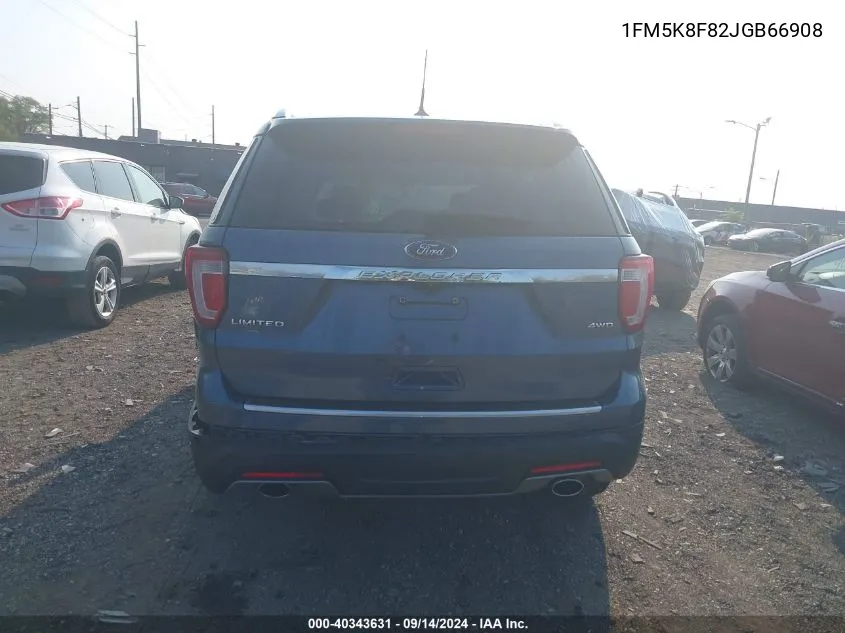 1FM5K8F82JGB66908 2018 Ford Explorer Limited