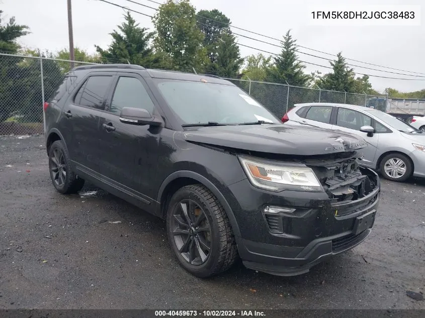 2018 Ford Explorer Xlt VIN: 1FM5K8DH2JGC38483 Lot: 40459673