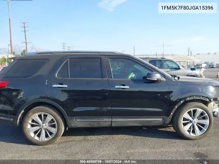 2018 Ford Explorer Limited VIN: 1FM5K7F80JGA15396 Lot: 40509789