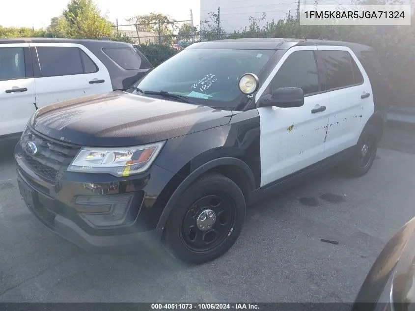 2018 Ford Explorer Police Interceptor VIN: 1FM5K8AR5JGA71324 Lot: 40511073