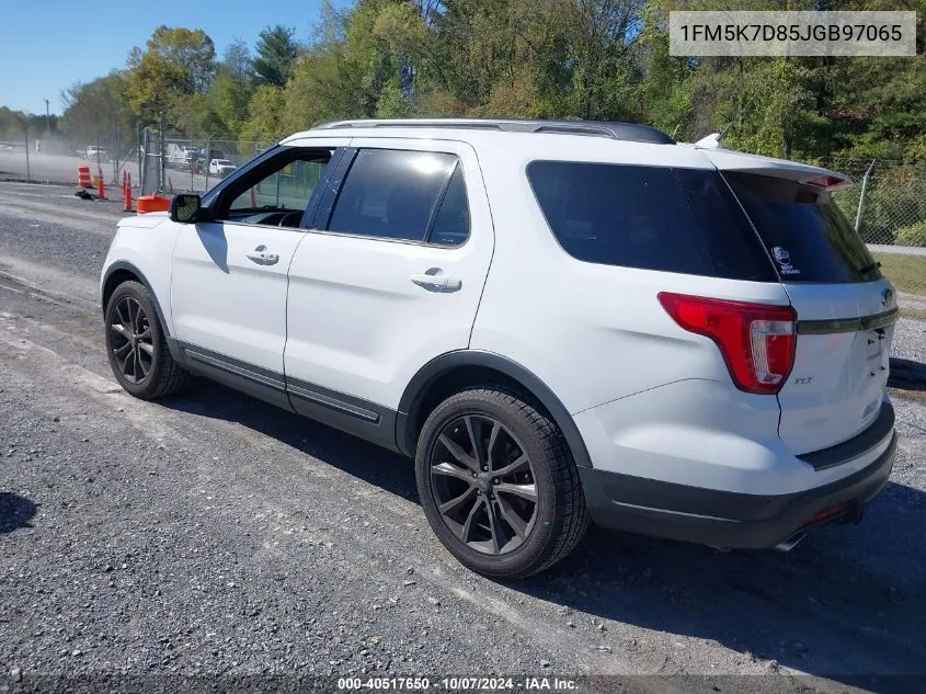 2018 Ford Explorer Xlt VIN: 1FM5K7D85JGB97065 Lot: 40517650