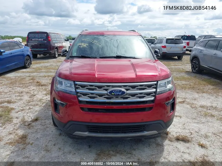 2018 Ford Explorer Xlt VIN: 1FM5K8D82JGB54146 Lot: 40518552