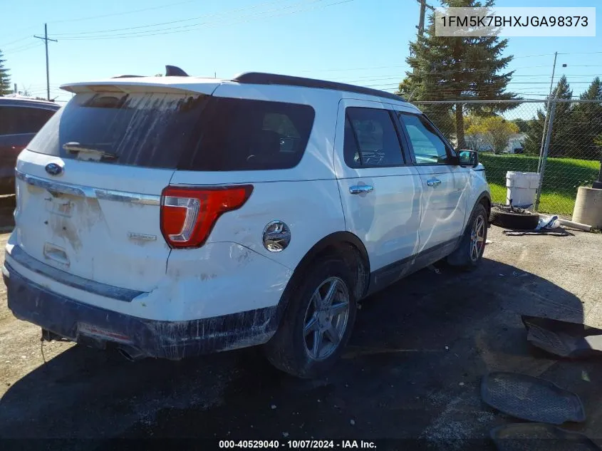 2018 Ford Explorer VIN: 1FM5K7BHXJGA98373 Lot: 40529040