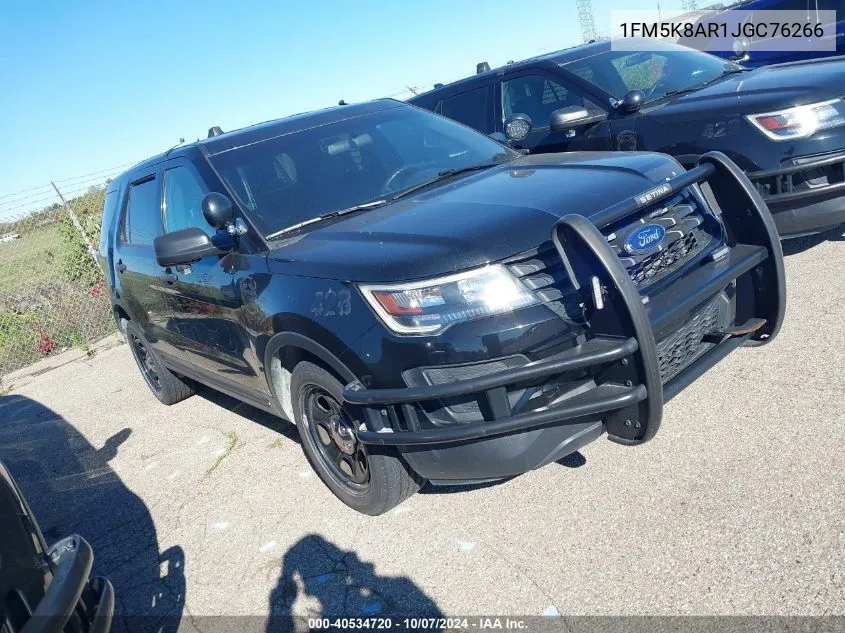 2018 Ford Explorer Police Interceptor VIN: 1FM5K8AR1JGC76266 Lot: 40534720