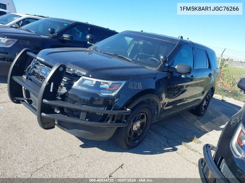 2018 Ford Explorer Police Interceptor VIN: 1FM5K8AR1JGC76266 Lot: 40534720