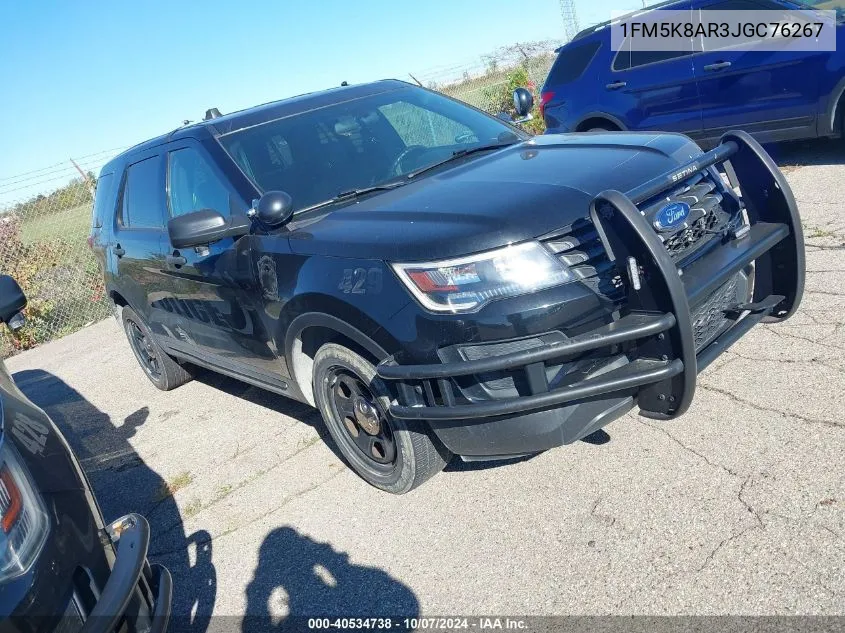 2018 Ford Explorer Police Interceptor VIN: 1FM5K8AR3JGC76267 Lot: 40534738