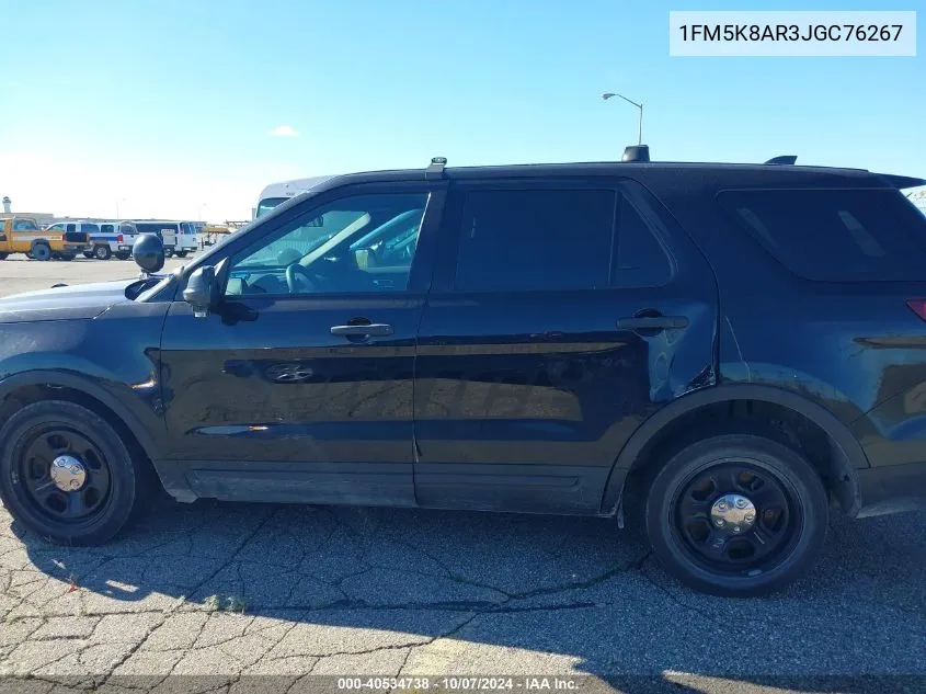 2018 Ford Explorer Police Interceptor VIN: 1FM5K8AR3JGC76267 Lot: 40534738