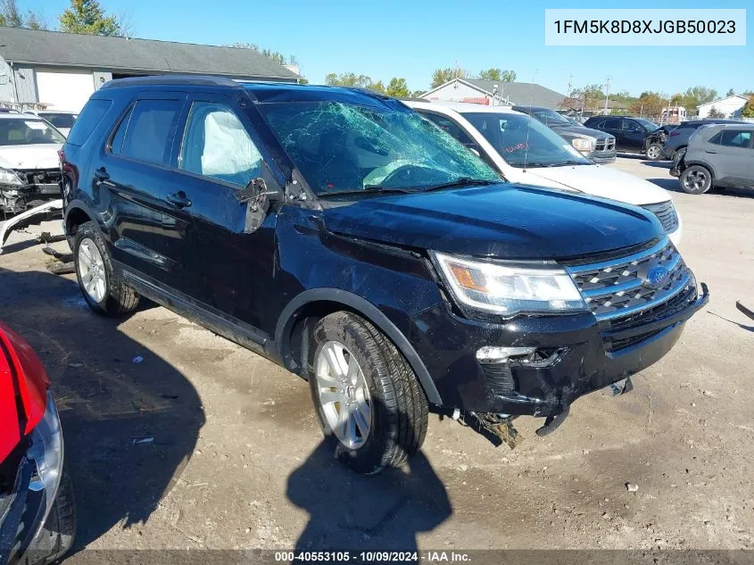 2018 Ford Explorer Xlt VIN: 1FM5K8D8XJGB50023 Lot: 40553105