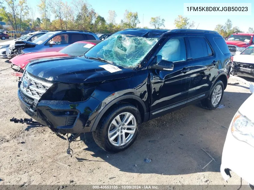 2018 Ford Explorer Xlt VIN: 1FM5K8D8XJGB50023 Lot: 40553105