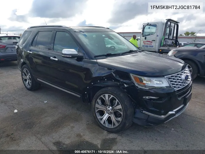 2018 Ford Explorer Platinum VIN: 1FM5K8HT2JGC81784 Lot: 40576171