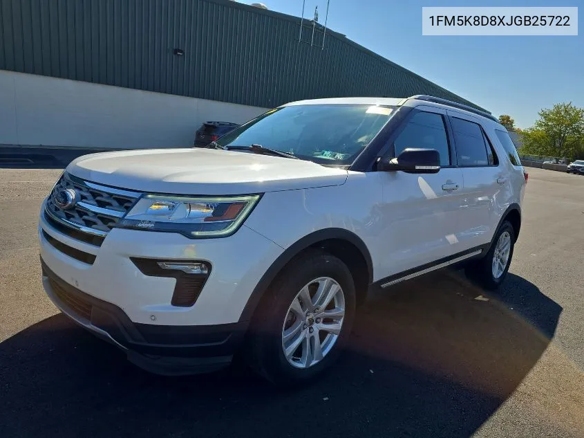 1FM5K8D8XJGB25722 2018 Ford Explorer Xlt