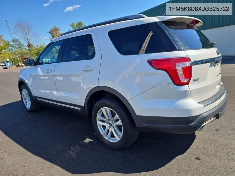 1FM5K8D8XJGB25722 2018 Ford Explorer Xlt