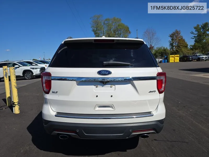 2018 Ford Explorer Xlt VIN: 1FM5K8D8XJGB25722 Lot: 40578344