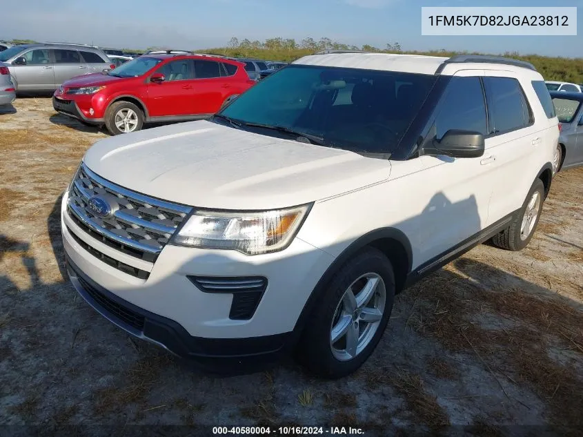 2018 Ford Explorer Xlt VIN: 1FM5K7D82JGA23812 Lot: 40580004