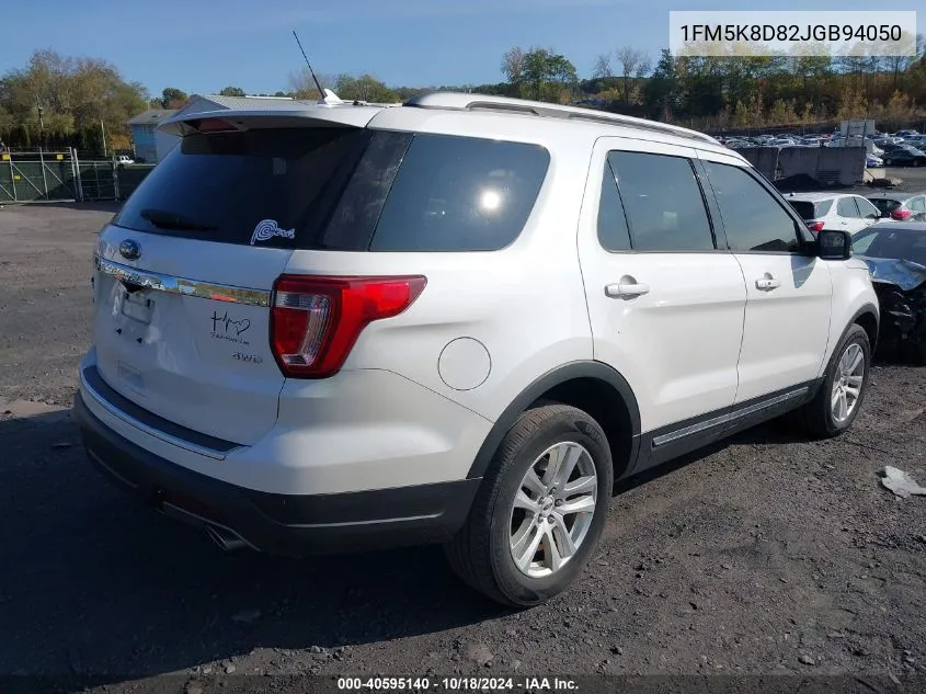 2018 Ford Explorer Xlt VIN: 1FM5K8D82JGB94050 Lot: 40595140