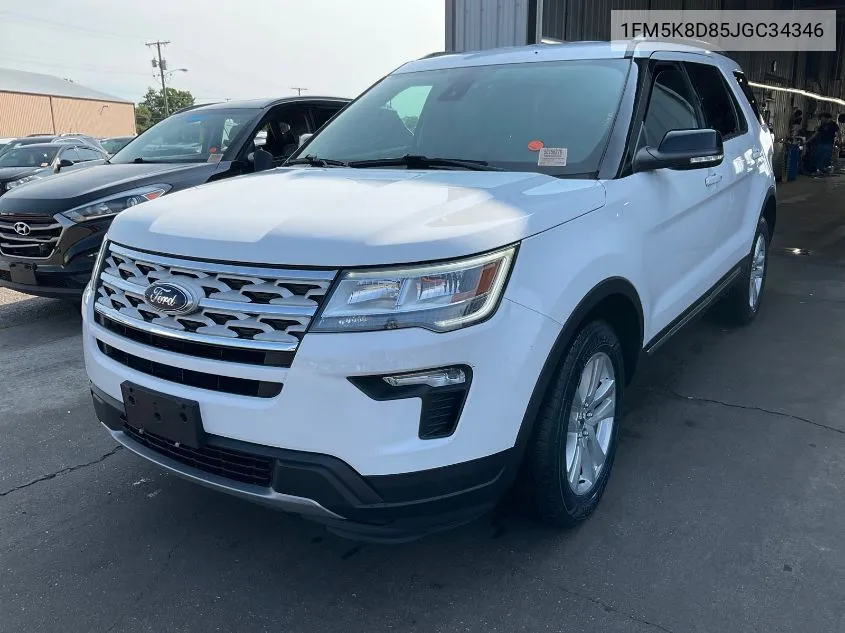 2018 Ford Explorer Xlt VIN: 1FM5K8D85JGC34346 Lot: 40599734