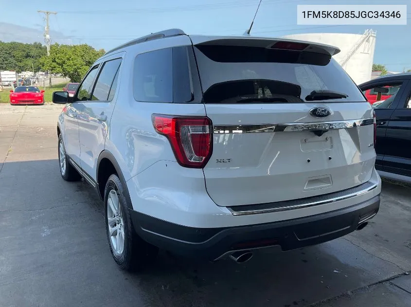 1FM5K8D85JGC34346 2018 Ford Explorer Xlt