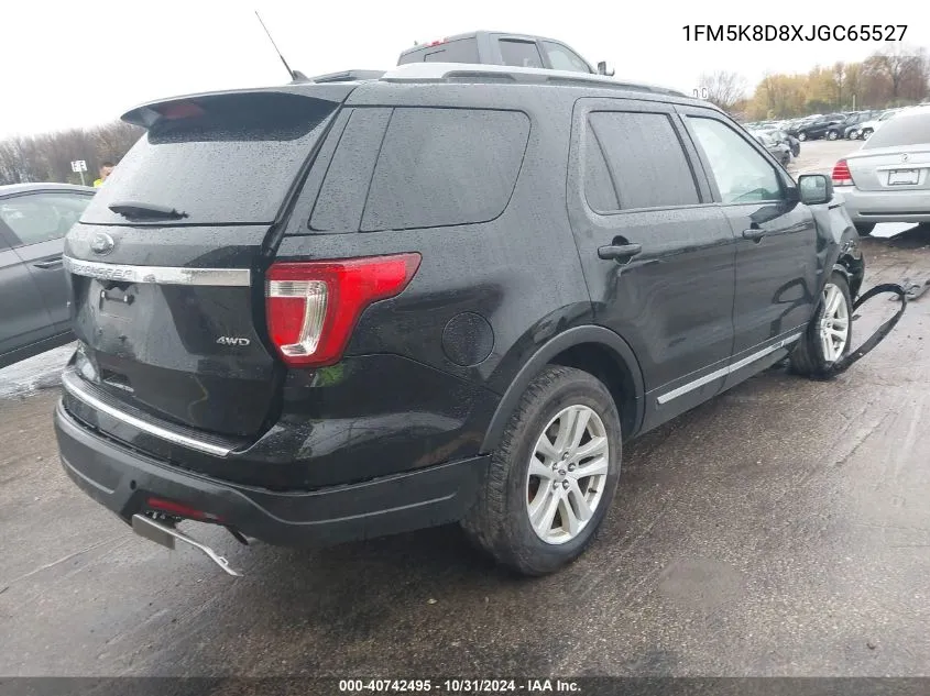 2018 Ford Explorer Xlt VIN: 1FM5K8D8XJGC65527 Lot: 40742495