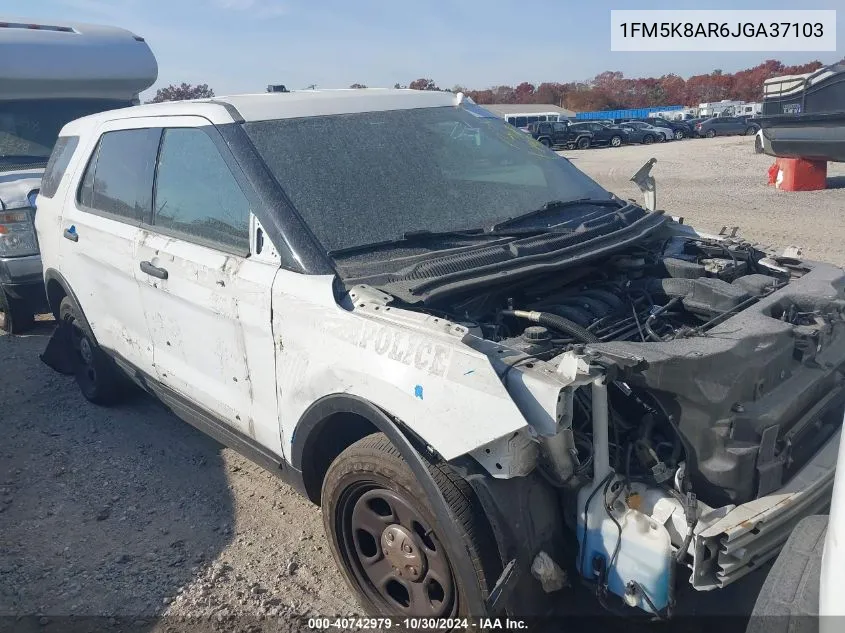 2018 Ford Police Interceptor Utility VIN: 1FM5K8AR6JGA37103 Lot: 40742979