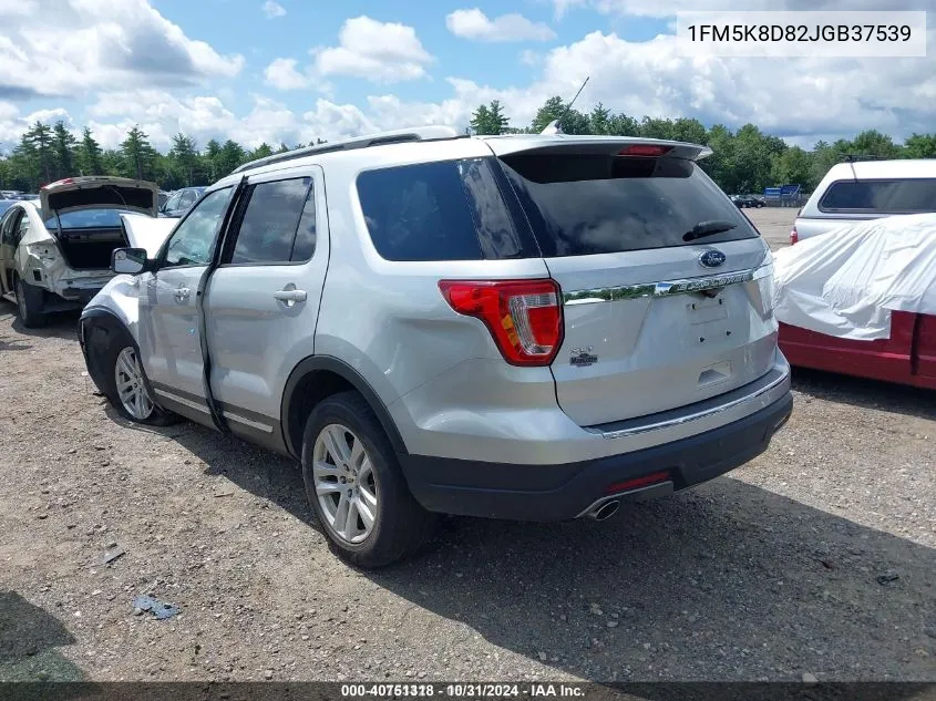 2018 Ford Explorer Xlt VIN: 1FM5K8D82JGB37539 Lot: 40751318