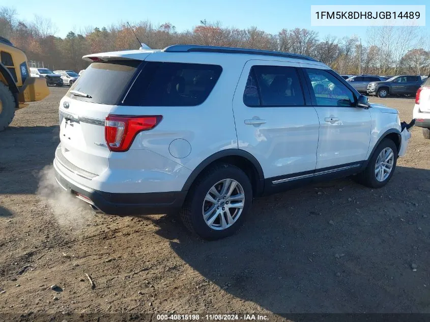 2018 Ford Explorer Xlt VIN: 1FM5K8DH8JGB14489 Lot: 40815198