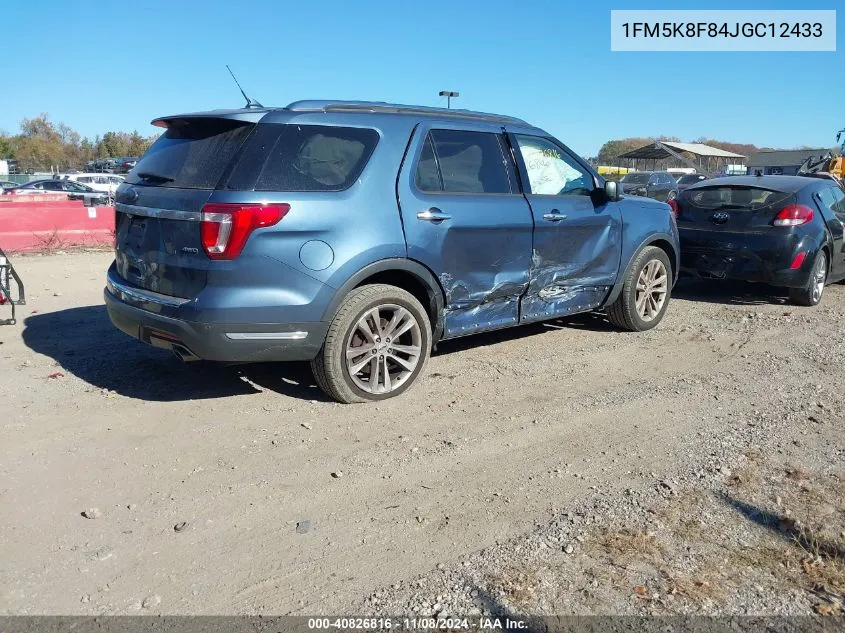 2018 Ford Explorer Limited VIN: 1FM5K8F84JGC12433 Lot: 40826816