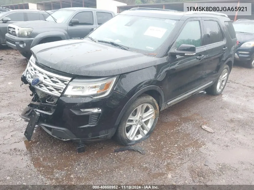 2018 Ford Explorer Xlt VIN: 1FM5K8D80JGA65921 Lot: 40858952