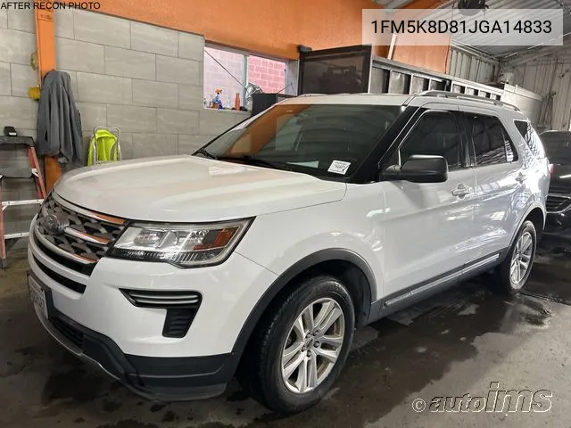 2018 Ford Explorer Xlt VIN: 1FM5K8D81JGA14833 Lot: 40869363