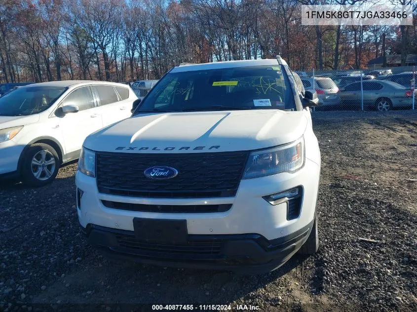 2018 Ford Explorer Sport VIN: 1FM5K8GT7JGA33466 Lot: 40877455