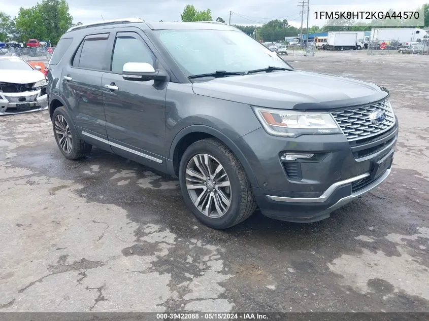 2019 Ford Explorer Platinum VIN: 1FM5K8HT2KGA44570 Lot: 39422088