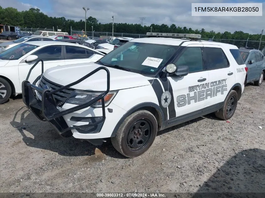 2019 Ford Police Interceptor Utility VIN: 1FM5K8AR4KGB28050 Lot: 39803312