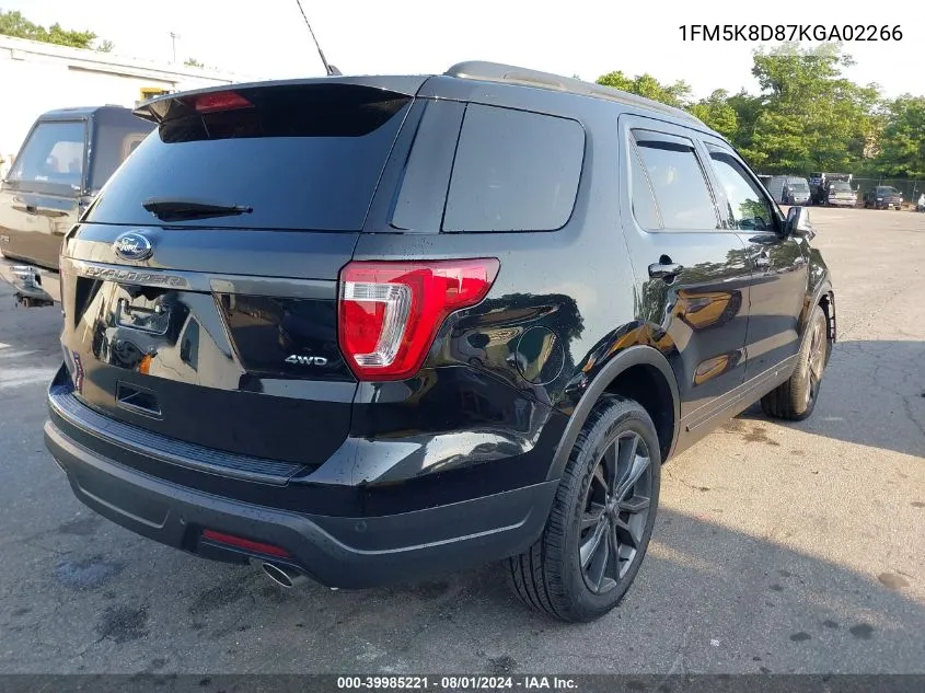 1FM5K8D87KGA02266 2019 Ford Explorer Xlt