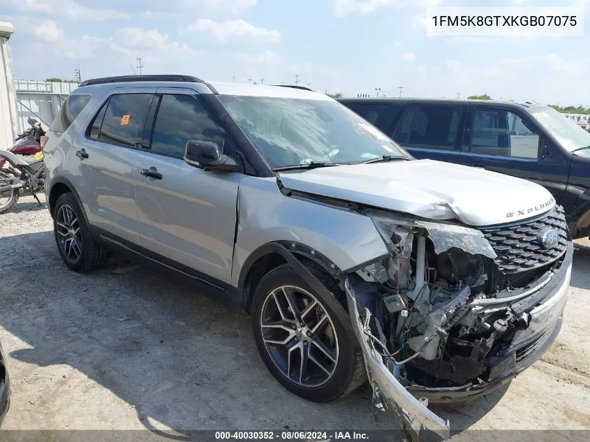 1FM5K8GTXKGB07075 2019 Ford Explorer Sport