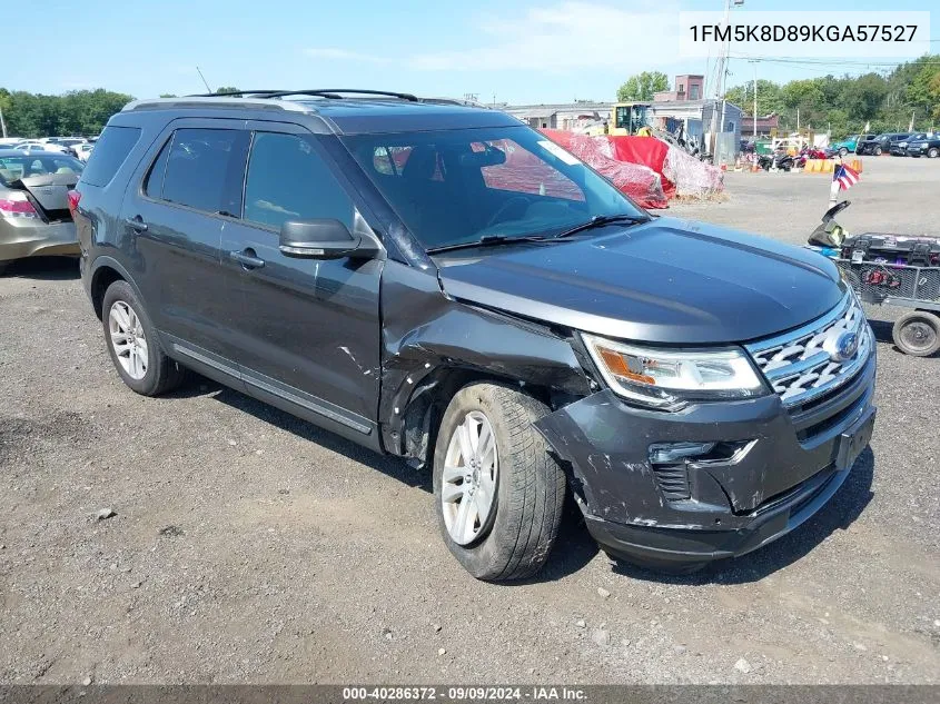 2019 Ford Explorer Xlt VIN: 1FM5K8D89KGA57527 Lot: 40286372