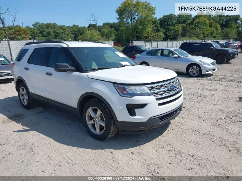 1FM5K7B89KGA44225 2019 Ford Explorer