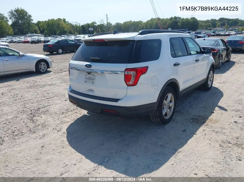 1FM5K7B89KGA44225 2019 Ford Explorer