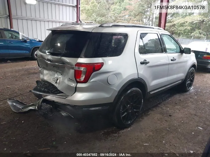 1FM5K8F84KGA10578 2019 Ford Explorer Limited