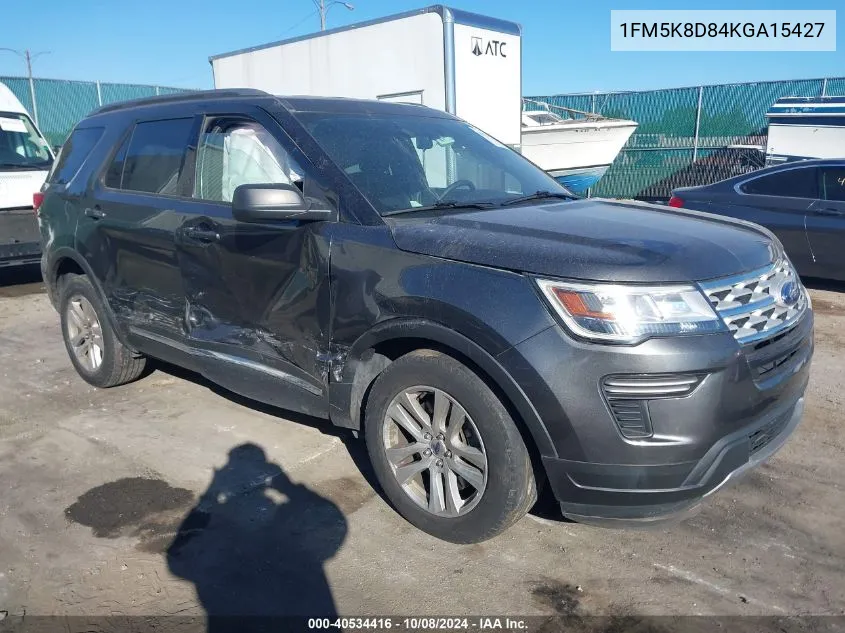 2019 Ford Explorer Xlt VIN: 1FM5K8D84KGA15427 Lot: 40534416