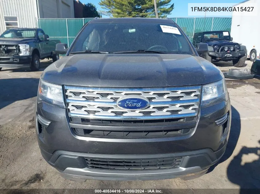 2019 Ford Explorer Xlt VIN: 1FM5K8D84KGA15427 Lot: 40534416