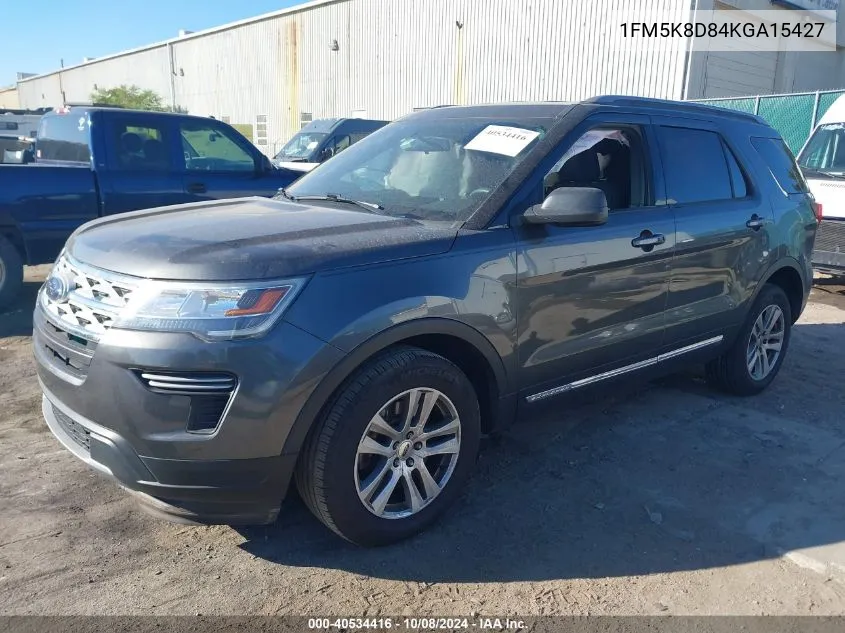 2019 Ford Explorer Xlt VIN: 1FM5K8D84KGA15427 Lot: 40534416